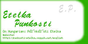 etelka punkosti business card